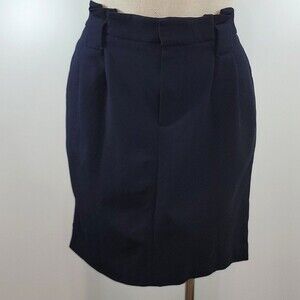 SET Wool Blend Navy Skirt size 6